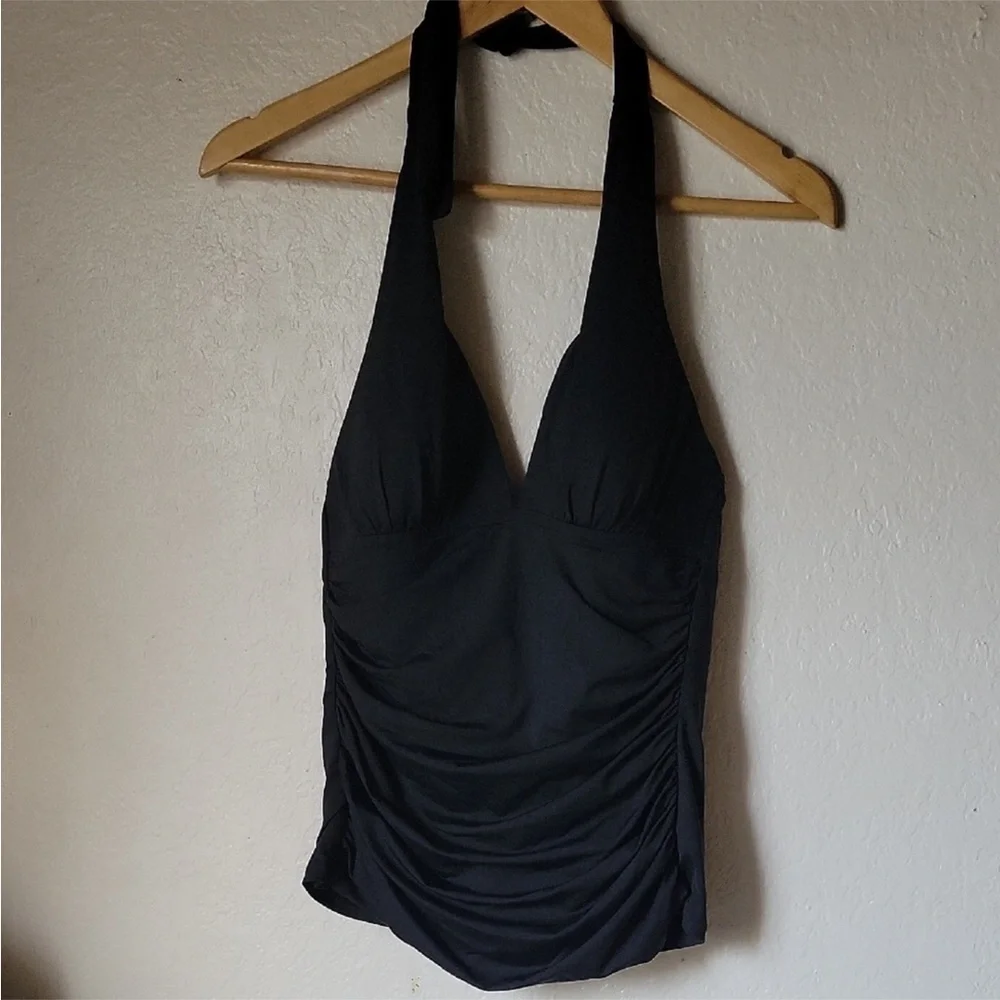 La Blanca Elegant Black Swimwear Top Size 4 - Picture 3 of 6